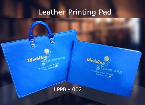 pad printing on leather bags