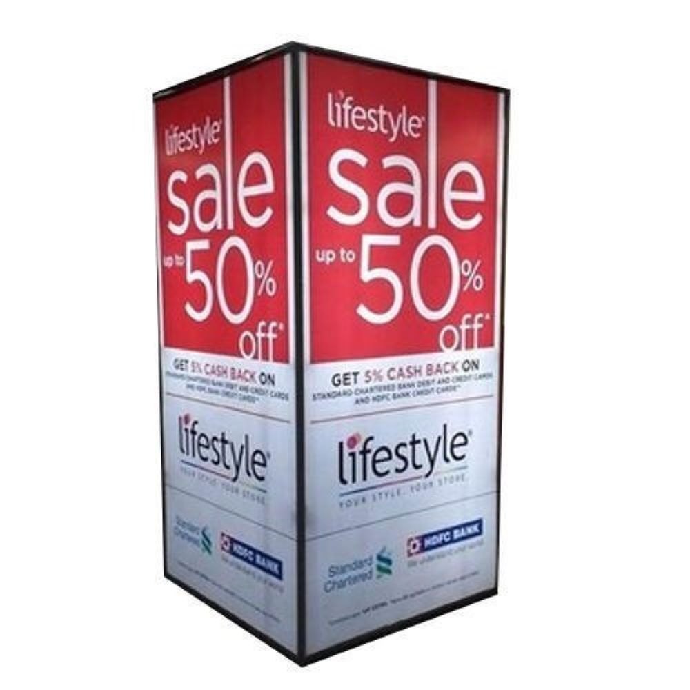 PVC Back To Back Backlit Flex Printing Services, For Advertisment, in Delhi