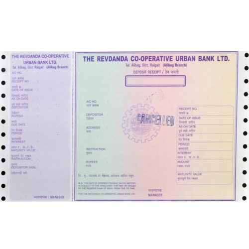 Rectangular Fixed Deposit Receipts, For Banks And Companies