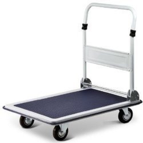 SOLUTION PACKAGING Stainless Steel MS Body Fordable Hand Truck, For Material Handling, Load Capacity: 50-100 Kg