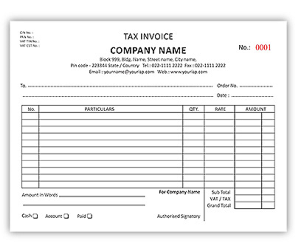Paper Invoice Book Printing Services, in Navi Mumbai