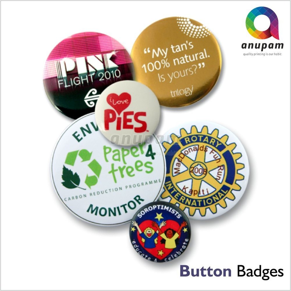 Acrylic Round Badge Printing Service, Location: Maharashtra