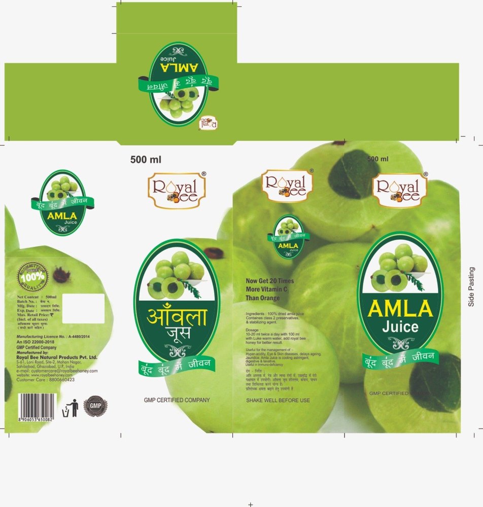 Paper Board Amla Juice Box Printing Service, in Delhi Ncr