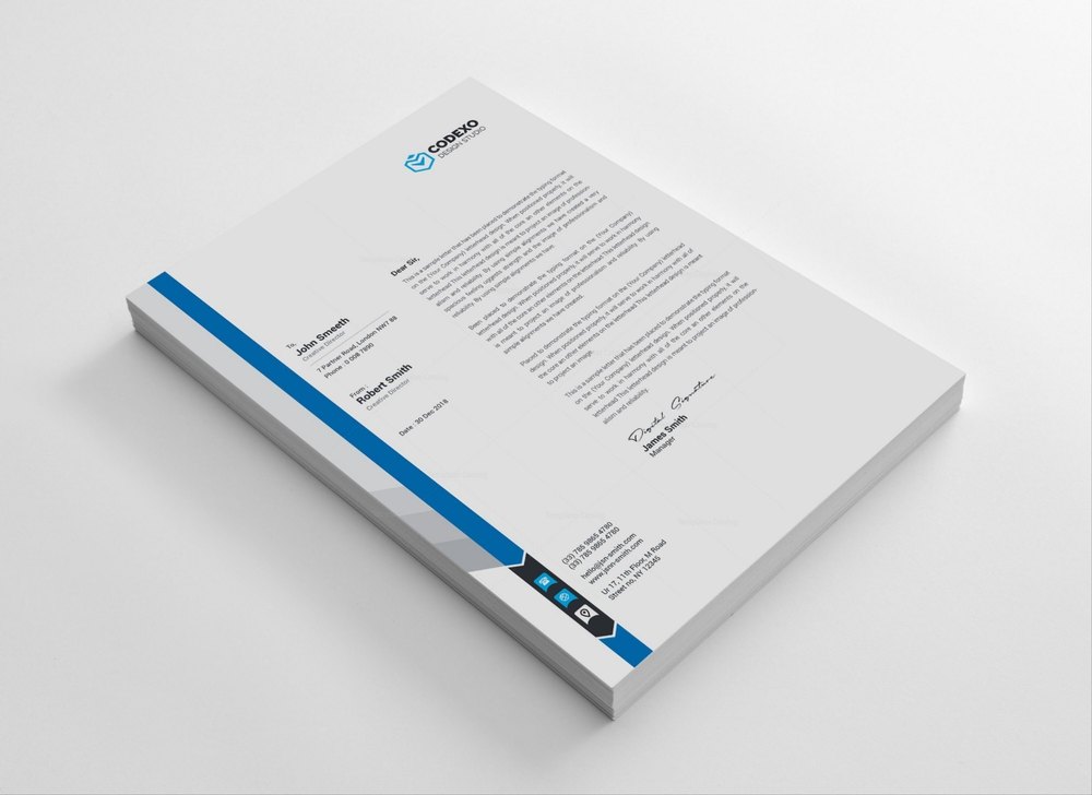 Paper Letterhead Template Printing Service, in Pan India