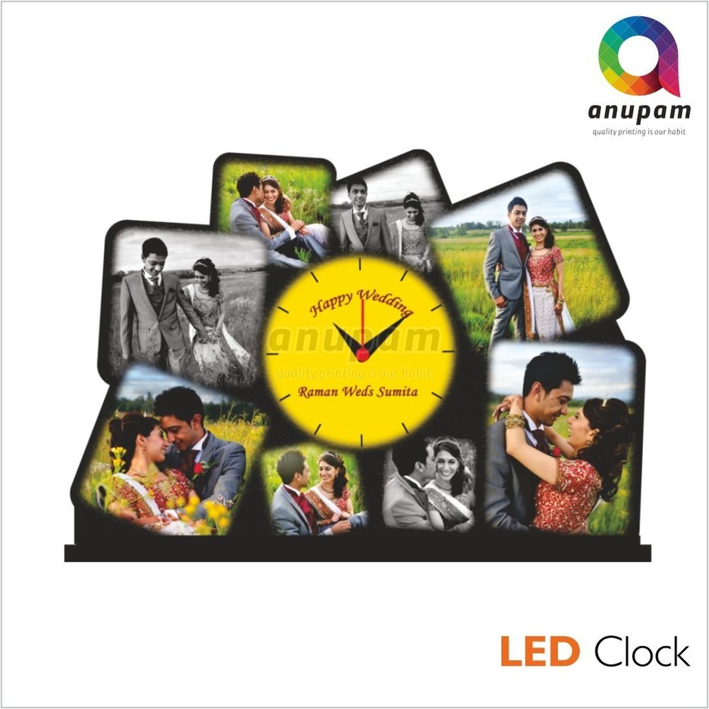 Acrylic Photo Clock Printing Service, Location: Maharashtra