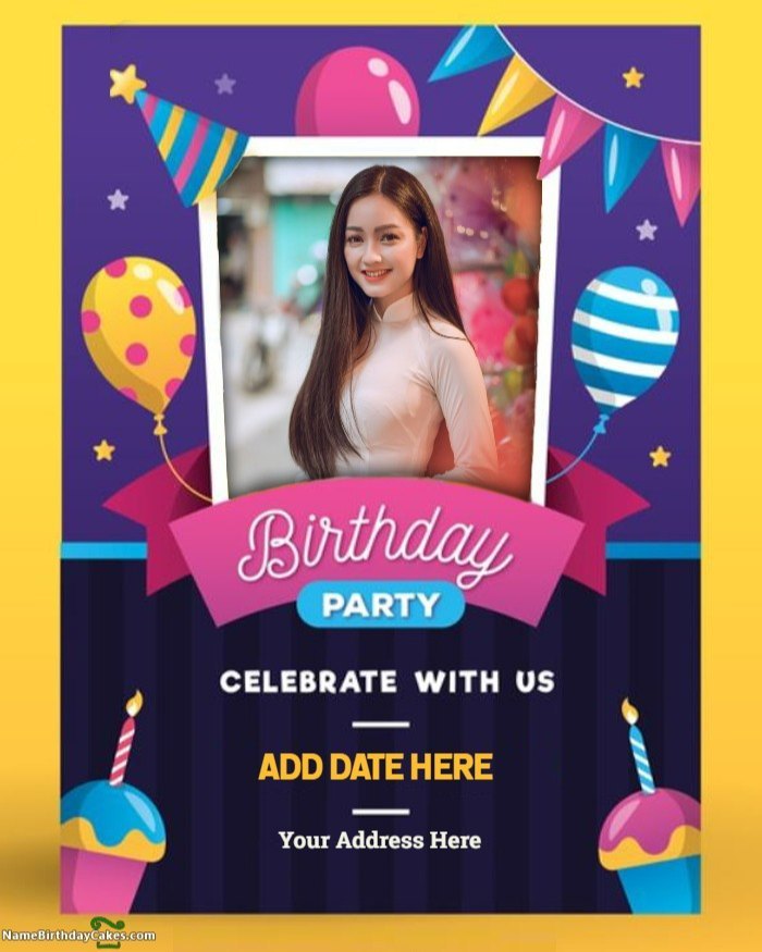 Multicolor Paper Birthday Invitation Card Printing Services, Location: Pan India, Size: A5