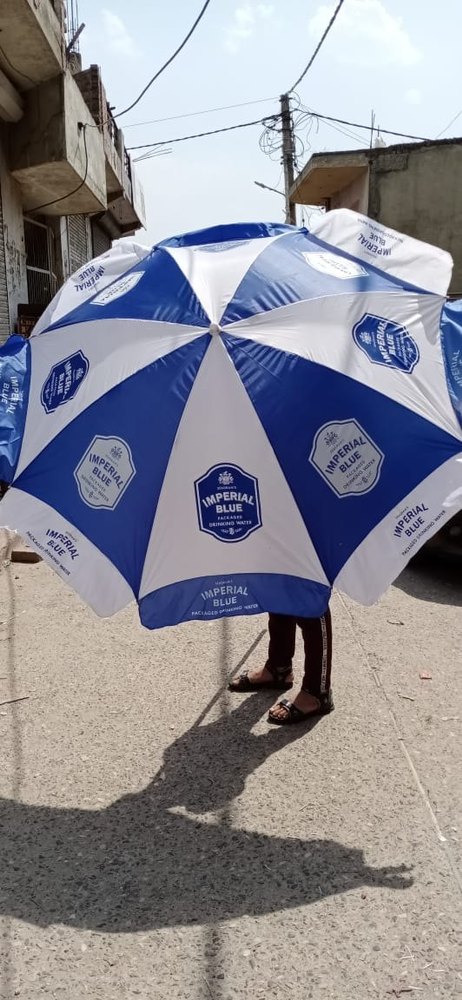 Side Pole Round Garden Umbrella Printing, Canopy Size: 36 Inch