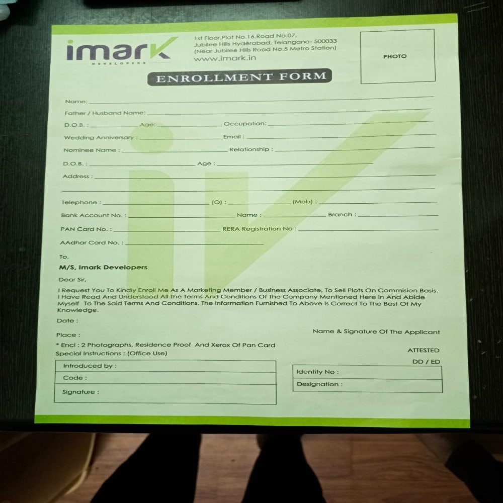 Paper Enrollment Form Printing Service, in Pan India