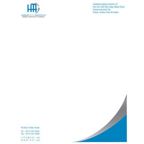 Industrial Letterhead Printing Service, In Local
