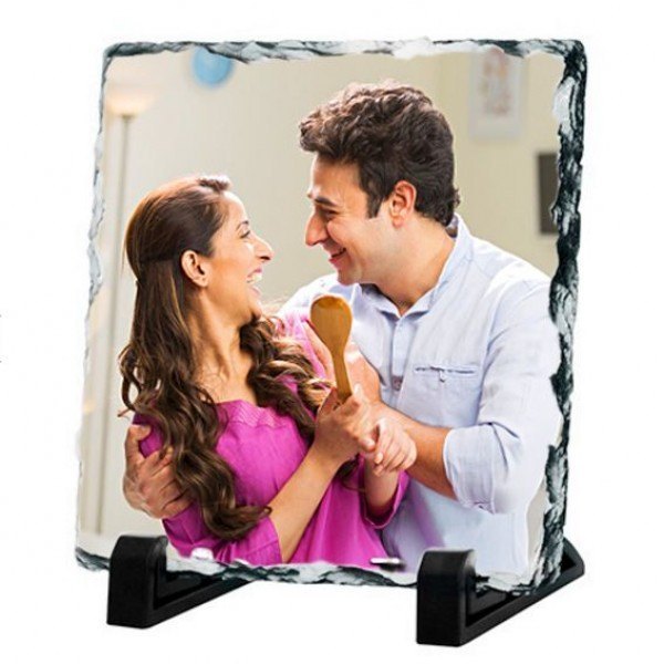 White Vshep Stone Photo Frame Printing Service, Location: Patna, Size: 7.5x8(inch)