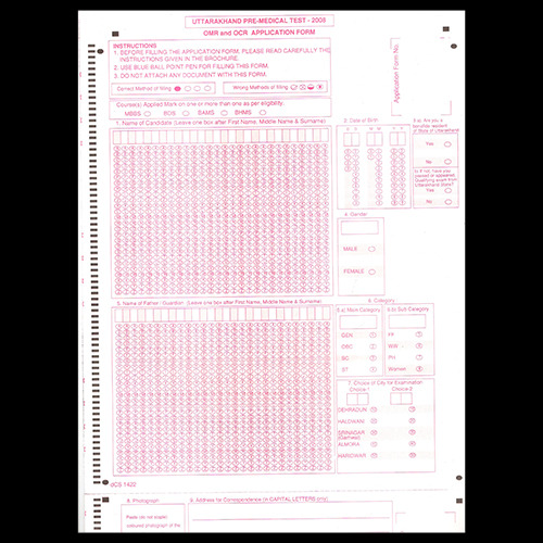 OMR Sheet Printing Services