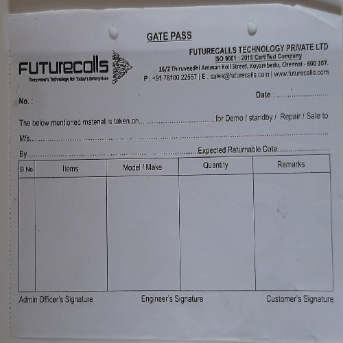 Blue Vouchers Pad Printing Service, Size: A5
