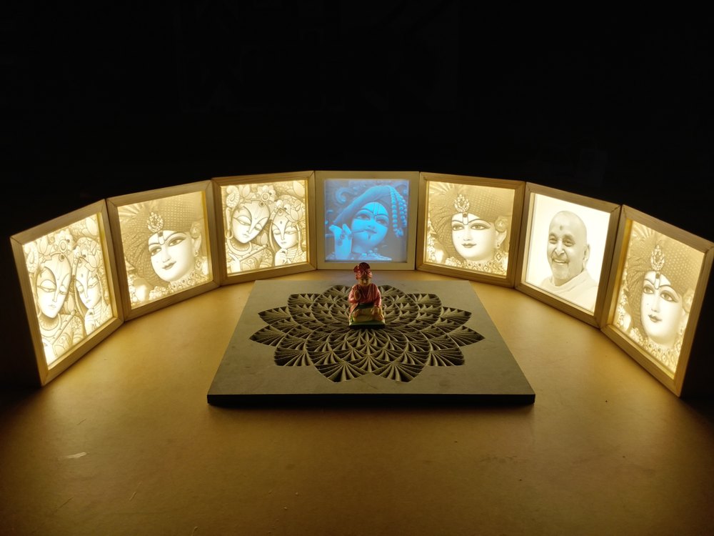 Corian And Wood Modern 3D Corian Back Light Photo