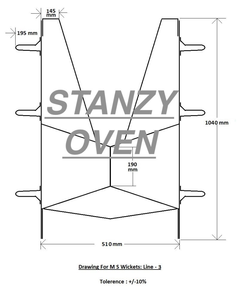 100-200 deg. Celsius Tin Printing Oven Wicket