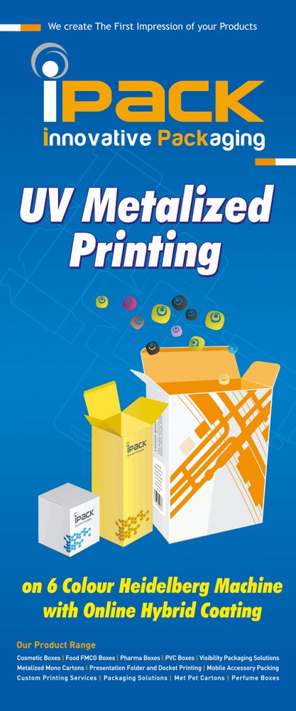 Metalized U.V. Printing, Dimension / Size: 20 X 30 Mm