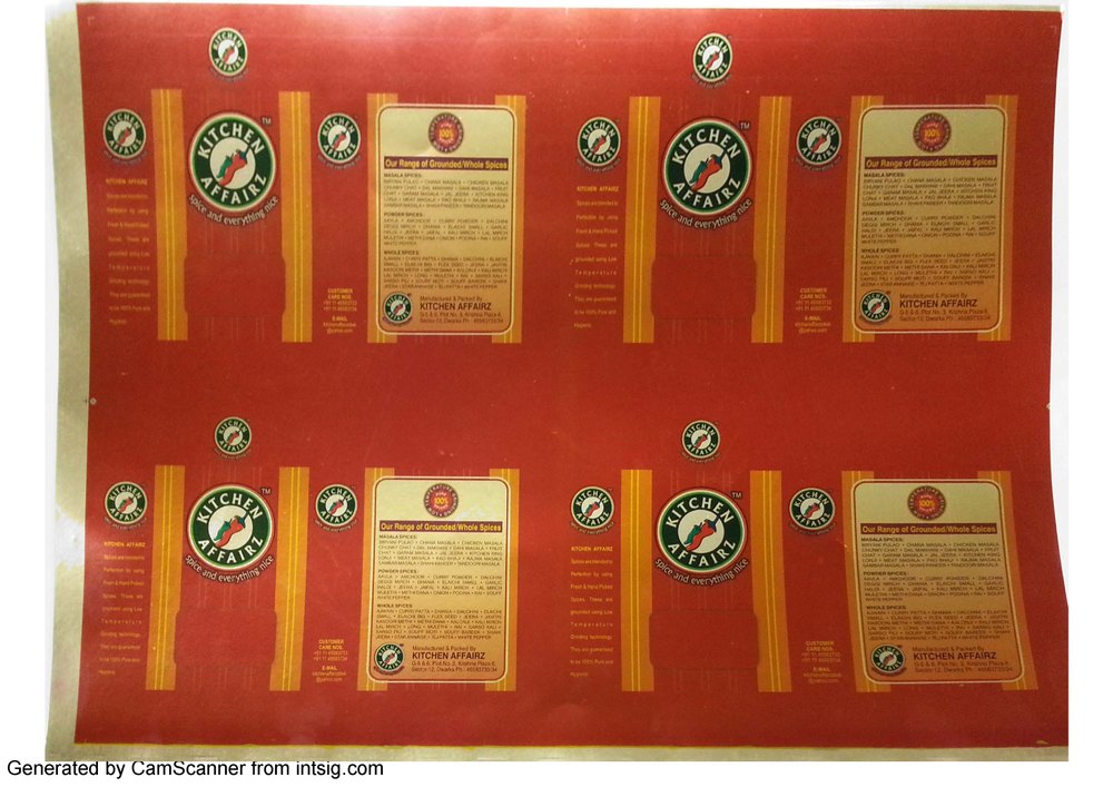 Gold Metallized Paper Printing