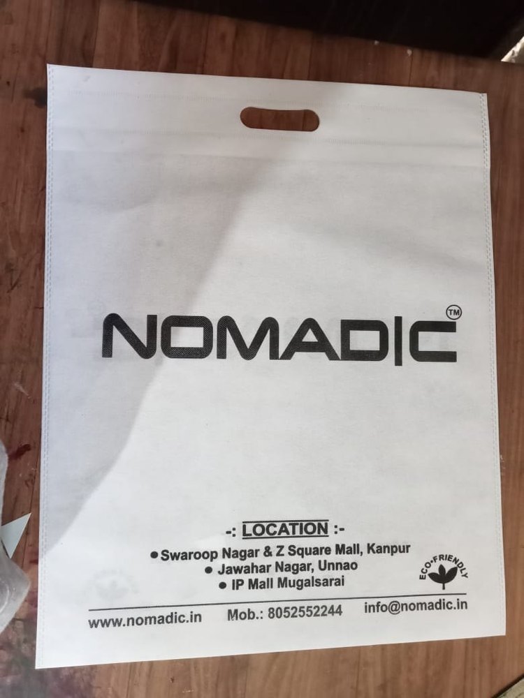 non woven White Single Colour Printing, For Shopping, Capacity: 5 Kg
