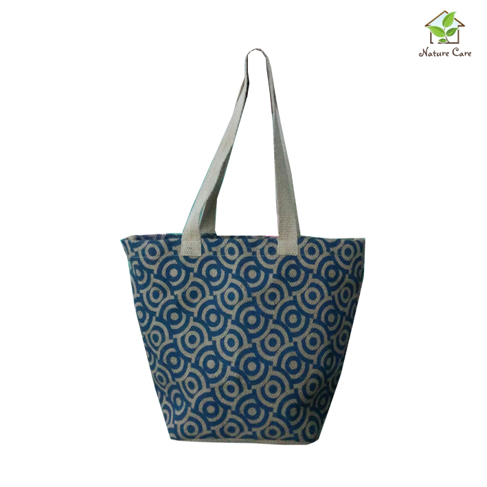 Jute Bag With One Colored Screen Print