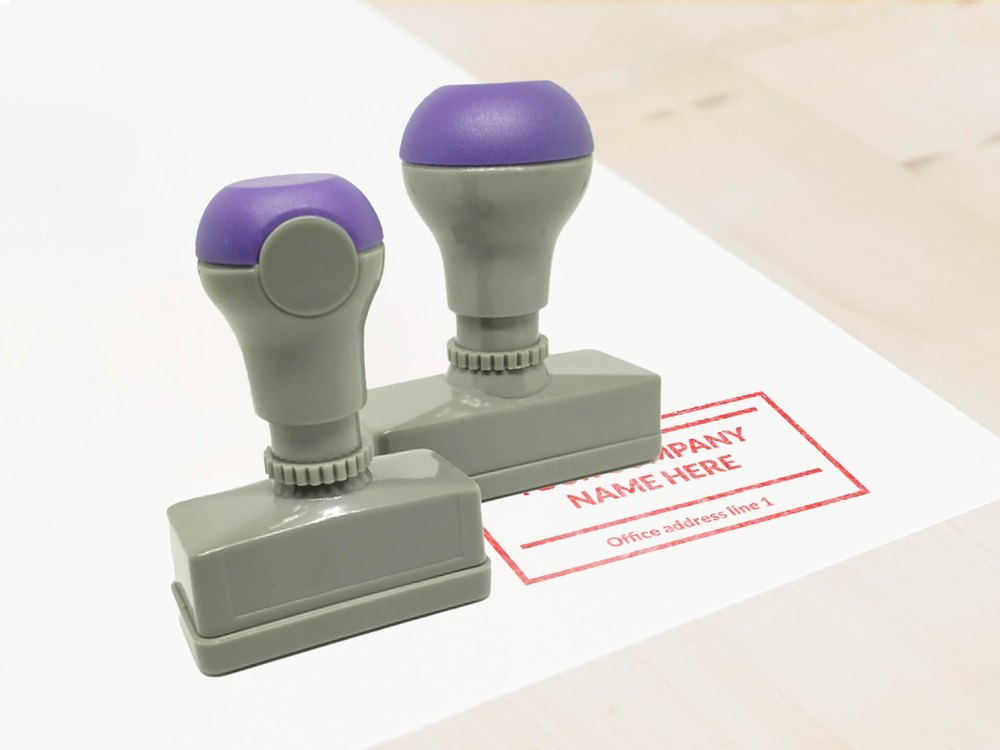 Plastic Office Rubber Stamp Printing Service, Location: Pan India