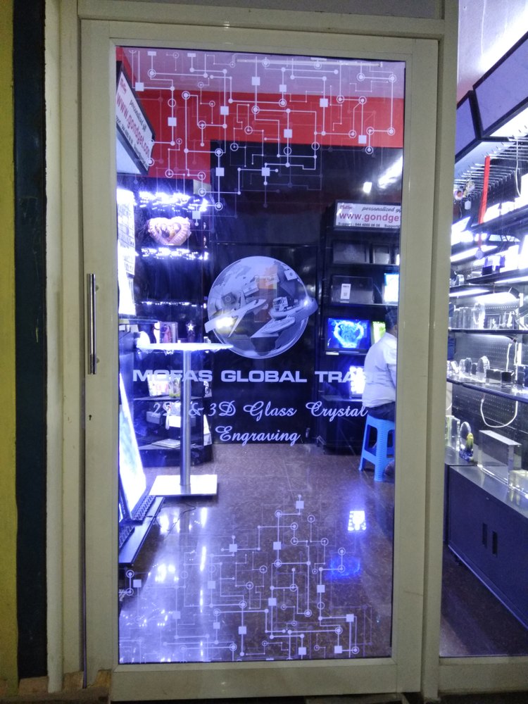 Door Glass Printing Interior ( Inside Glass Engraving )
