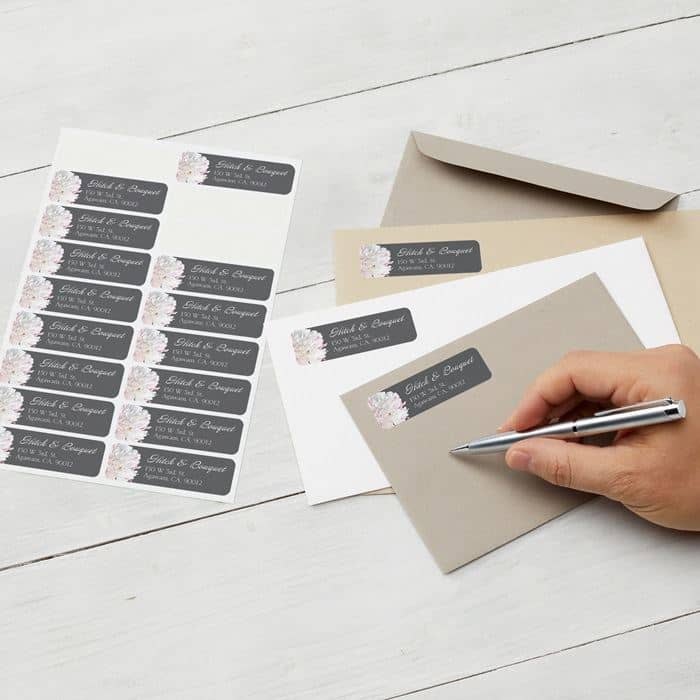 Paper Return Address Label Printing Service