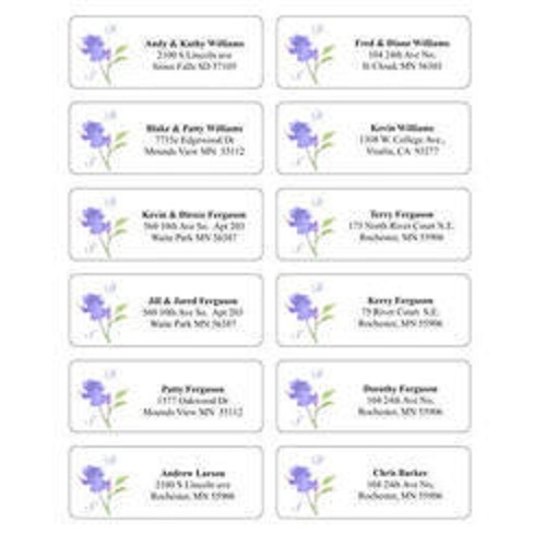 Address Label Printing Service