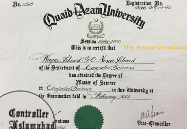 Paper Certificate Delamination Service, Mumbai