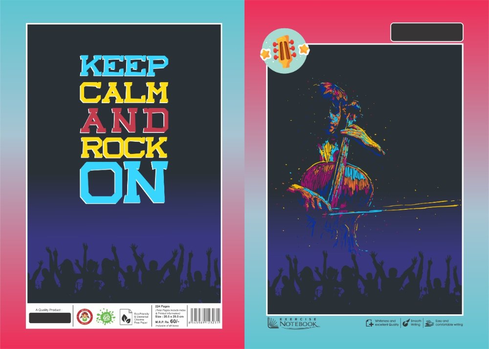 Cmyk Mode Exercise Notebook Cover Designing Services, For School