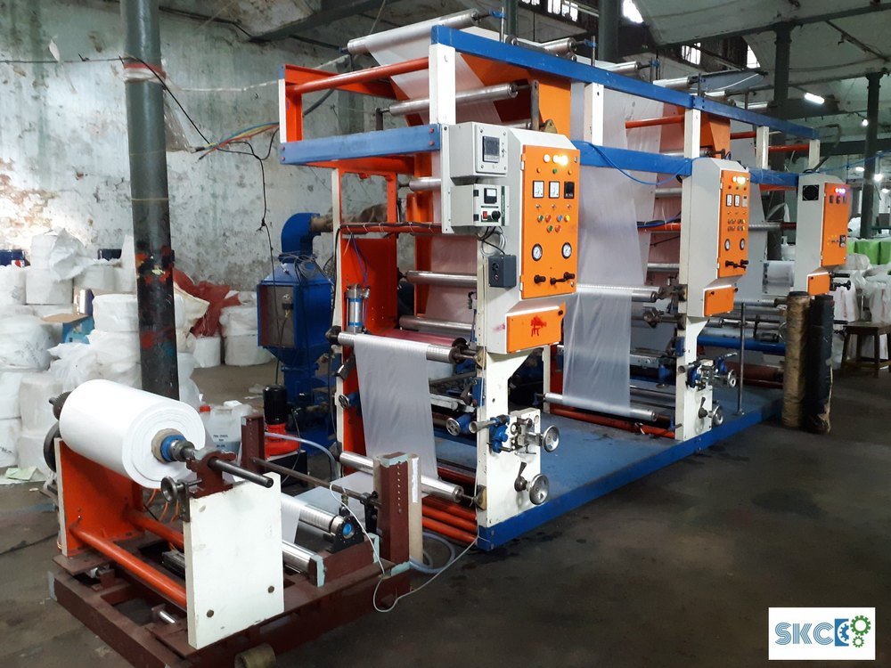 Film Semi- Automatic Multicolor Rotogravure Printing Machine with Double Winding System, For Converting Industry