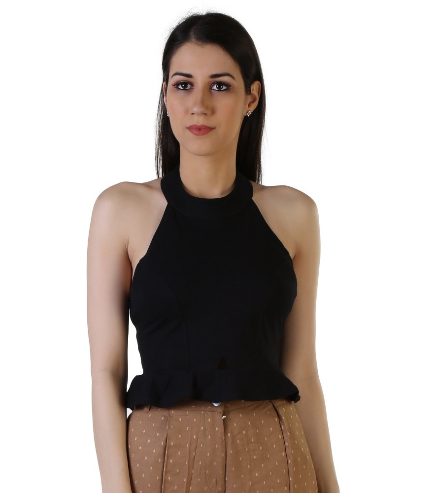Black Casual Girls Top(Cash On Delivery)