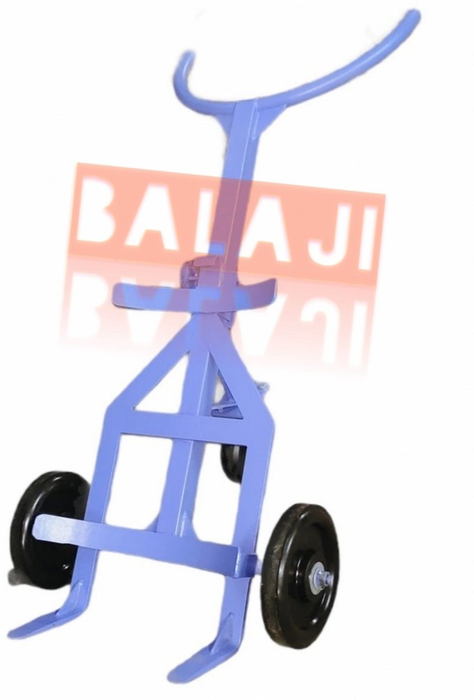 Balaji Mild Steel Industrial Three Wheel Drum Lifter Trolley, No Of Wheels: 3, Loading Capacity: 200-400 kg