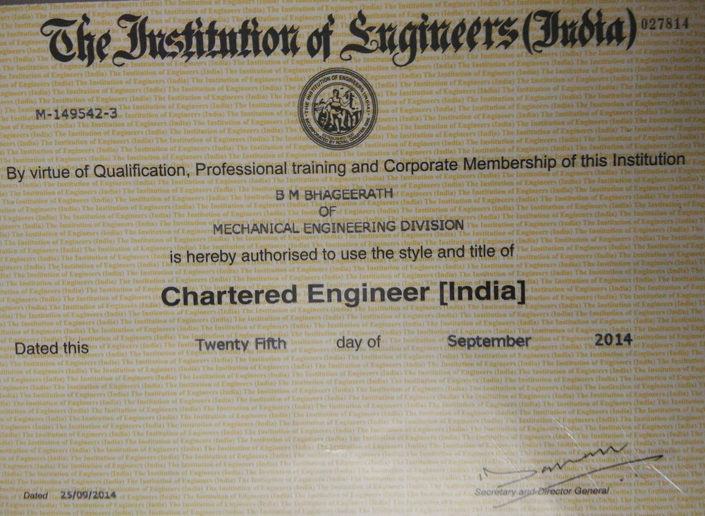 Chartered Engineer Services