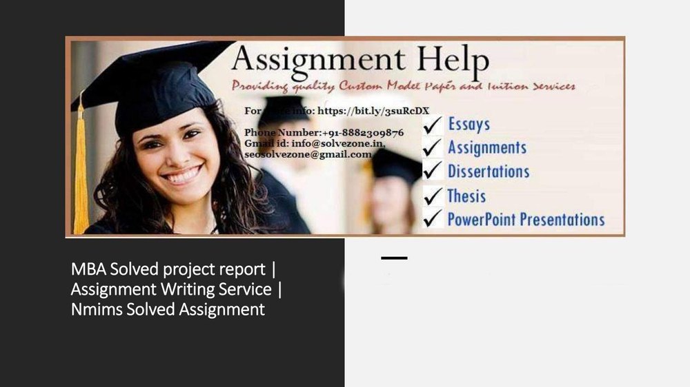 MBA Project Report Service