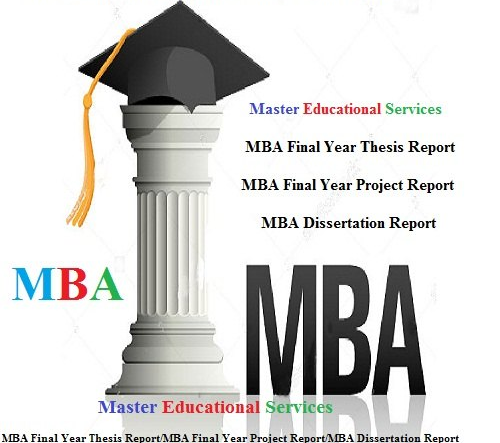 MBA Final Year Project Report Service Provider For Amity University In India