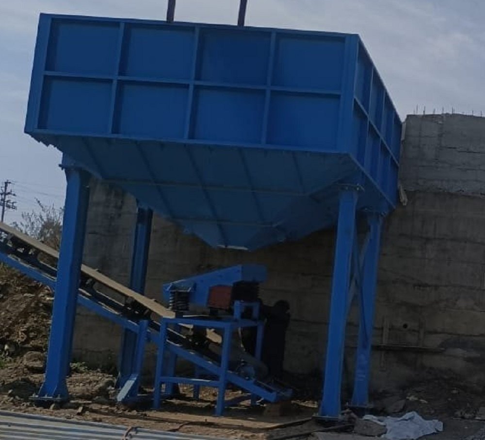 Fully Automatic 30 TPH Mild Steel Hopper, For Industrial