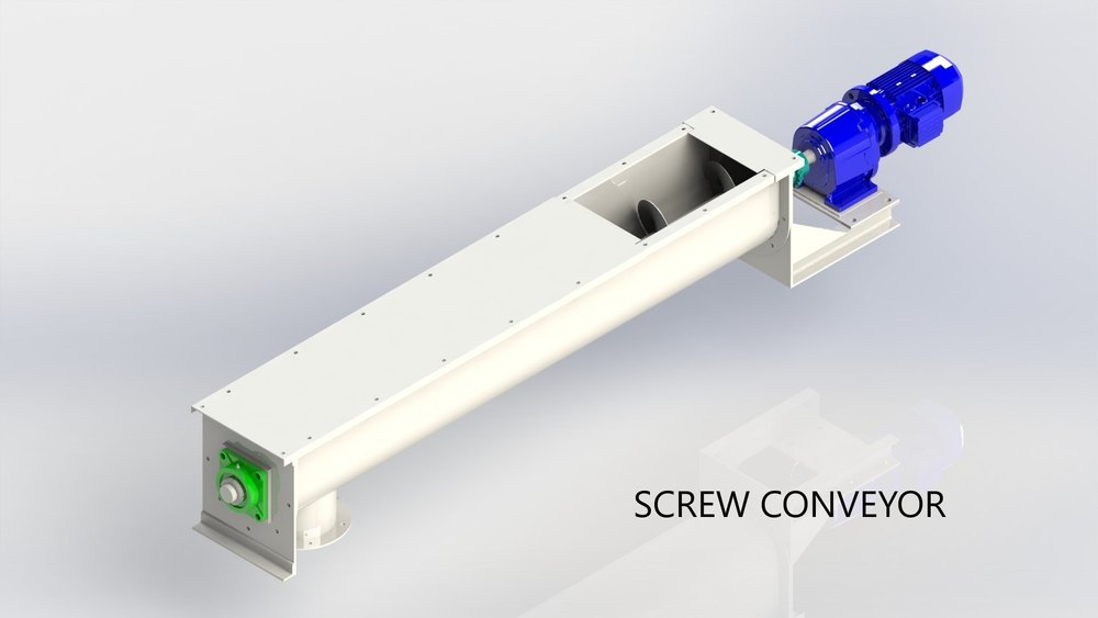 250 mm Stainless Steel Screw Conveyor, Capacity: 4000 Kg/hr, 220 V