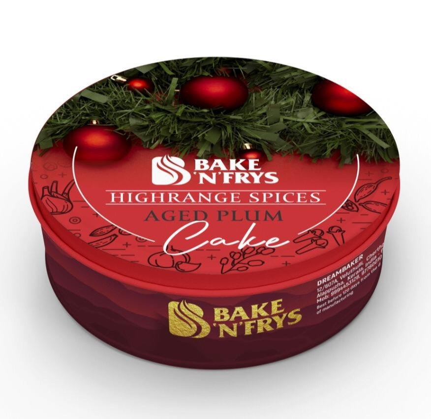 Round Or Square AGED Rich Plum Cake, Packaging Size: 8\'\' Tin, Weight: 800 Gram