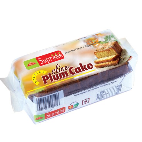 Supreme Rectangular Special Slice Plum Cake, Packaging Type: Pouch , weight: 400 Gram