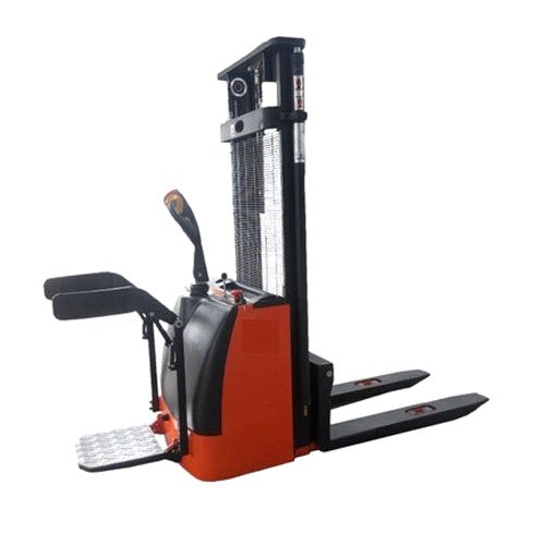 LMI Mild Steel Hydraulic Fully Electric Stacker, For Industrial, Lifting Capacity: 500 kg