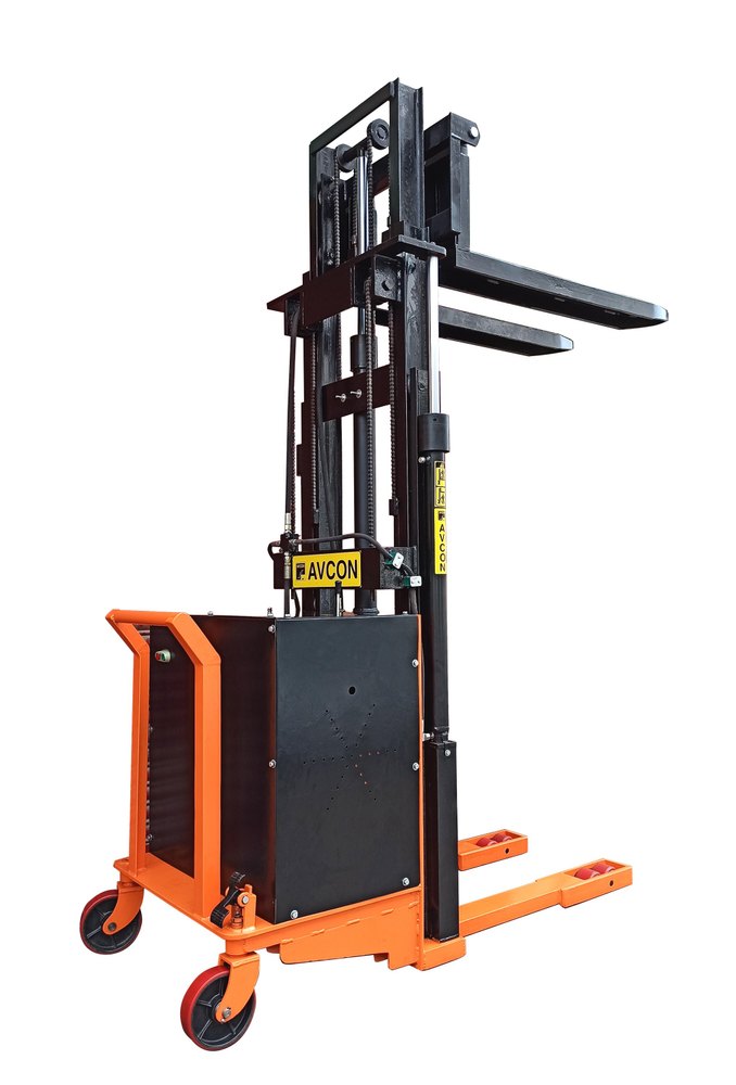 Ac Power Mild Steel Avcon Semi Electric Stacker Flameproof manufacturer, For Material Handling