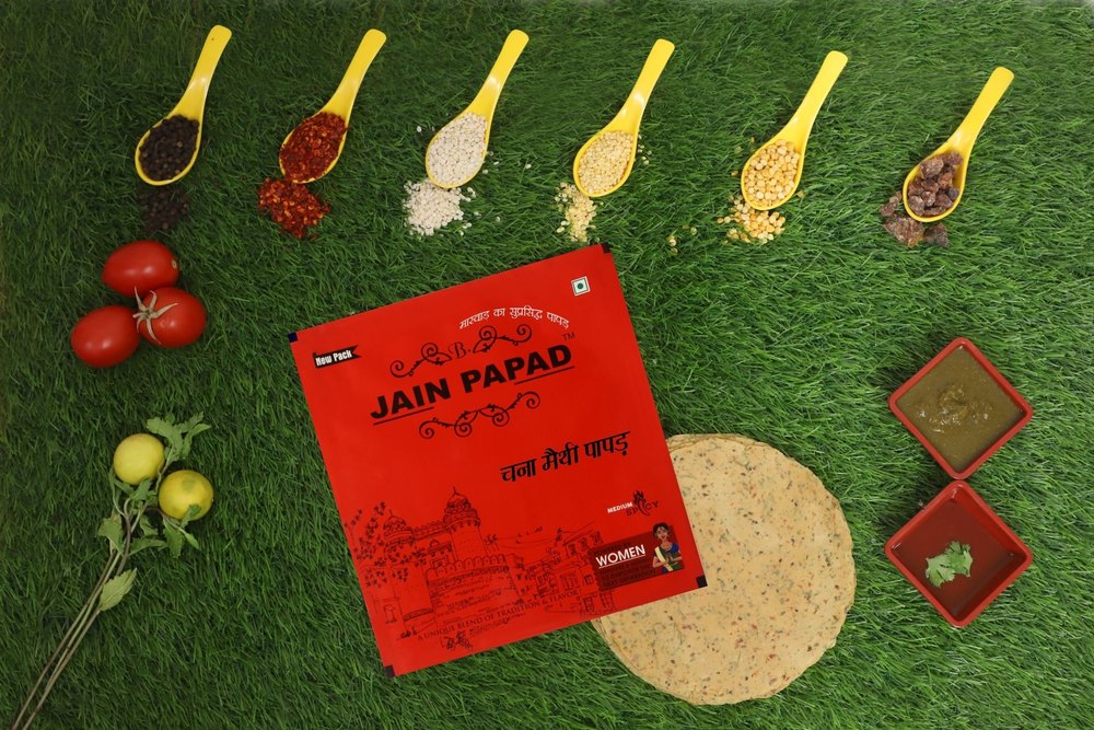 Chana Methi Papad, Packet, 400 G