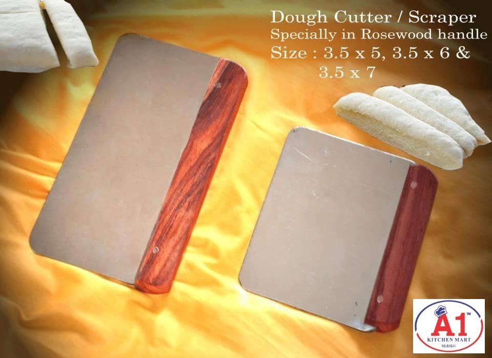 Silver STEEL SS DOUGH CUTTER, For Bakery, Size: 3.5 5/ 3.5*6