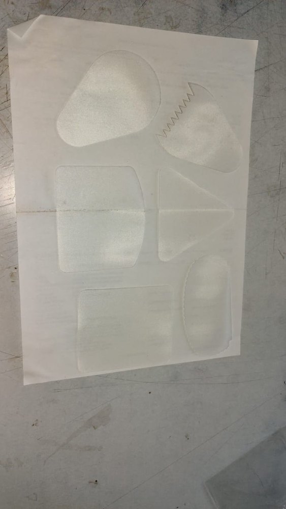 White Polypropylene 6 In 1 Cake Scrapper Set