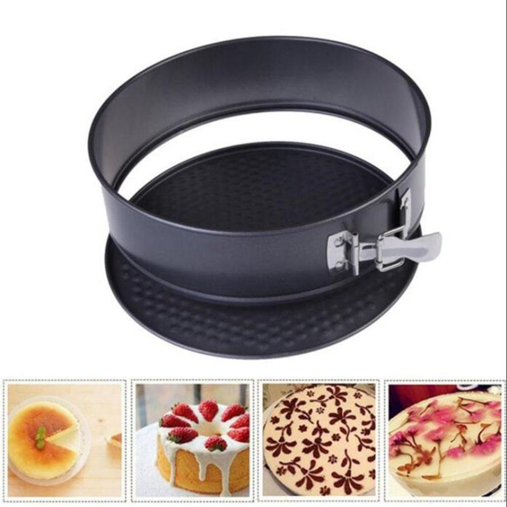 Black Carbon Still Round Cake Mould Cake Pan With Removable Bottom (18/20/22 Cm)