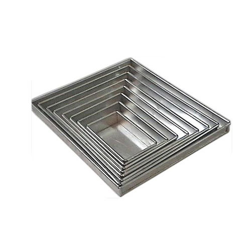 Silver Aluminium Rectangle-A Bakery Tool, Inside Outside Finish: Premium Quality Finishing