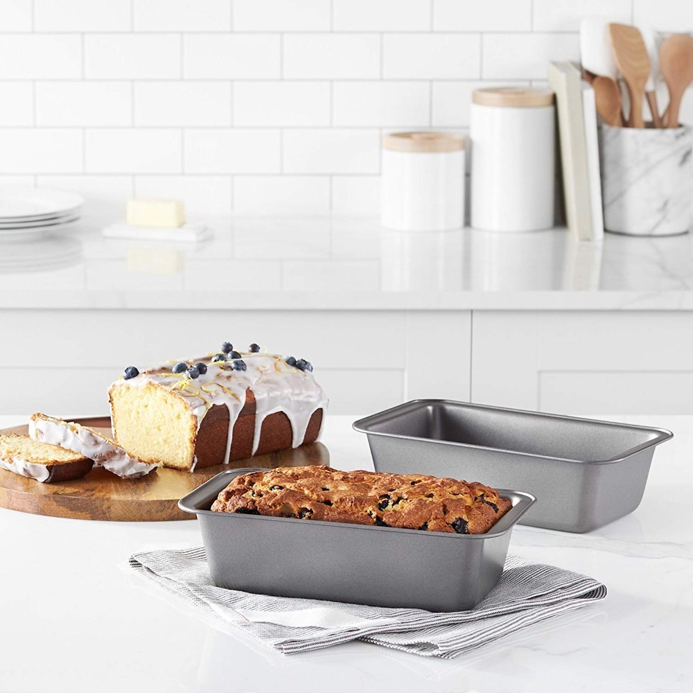 Non Stick Bread Bakeware Baking Tray (Carbon Steel, 25 x 13 cm, Pack of 01)