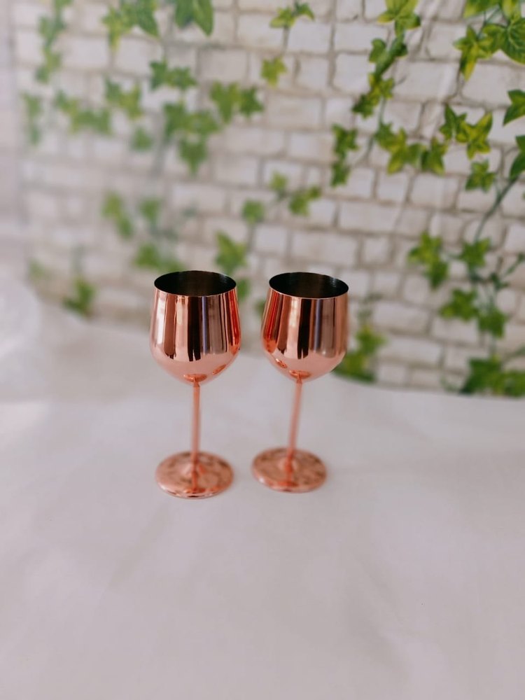 Copper Wine Glass Set