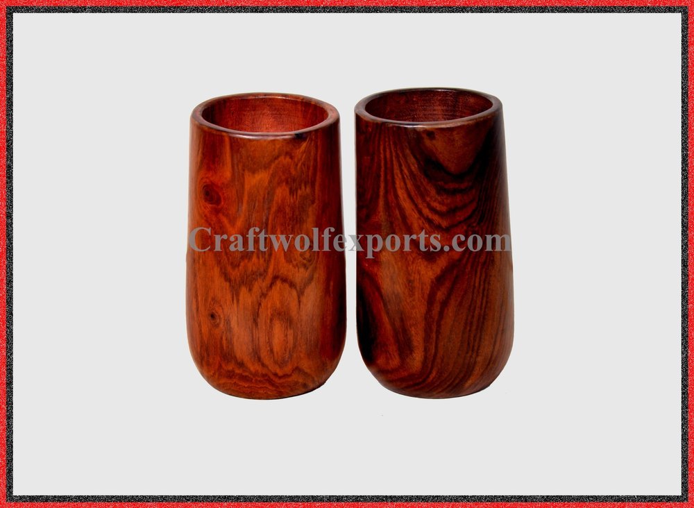 Single Wood Beer Glass