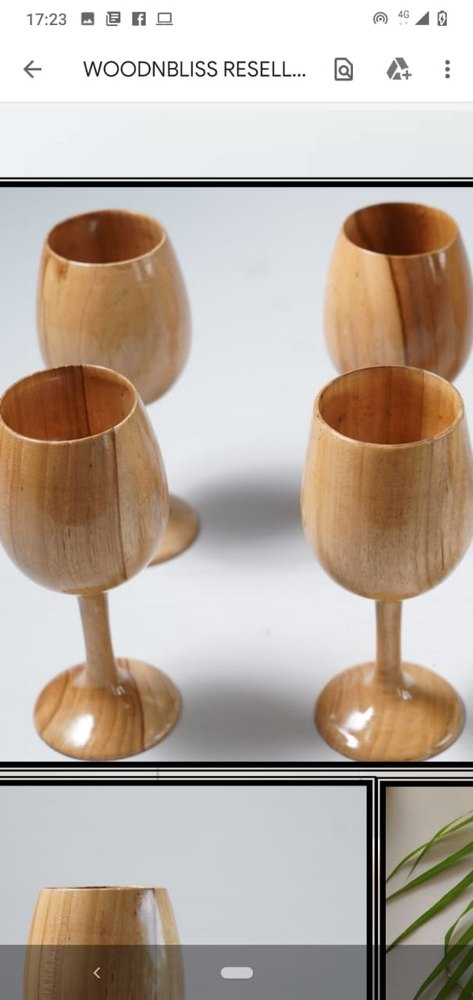 Wooden Wine Glass