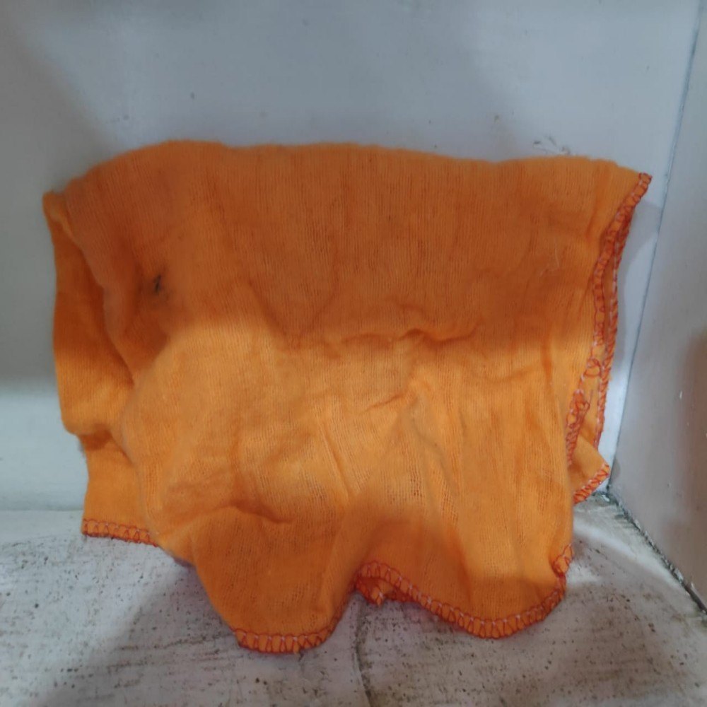 Orange Flannel Cleaning Duster, Size: 30 X30 Inch